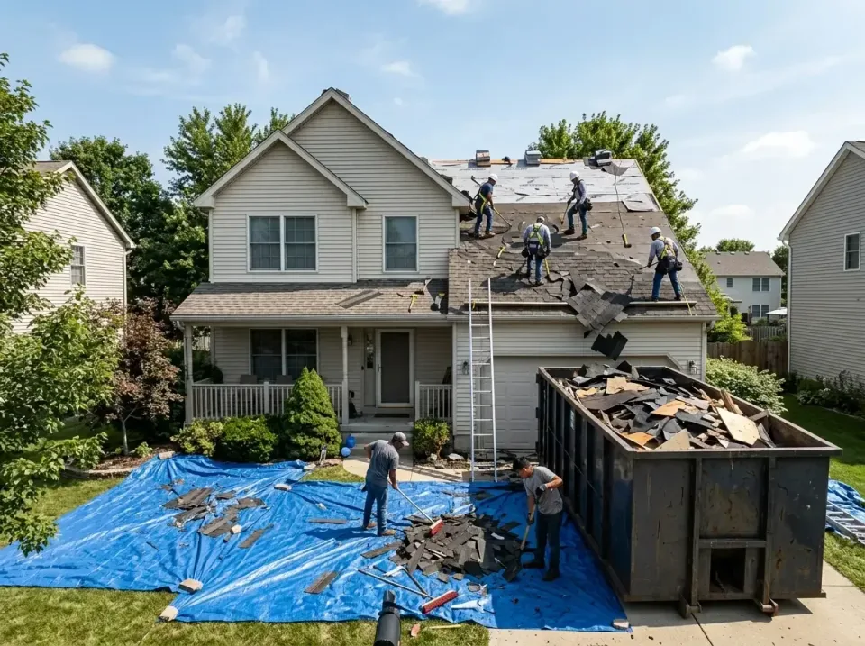 roof-replacement-debris-remova-004 — frequently asked questions, Cheapest Dumpster Rentals in Perry Hall, MD